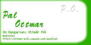 pal ottmar business card